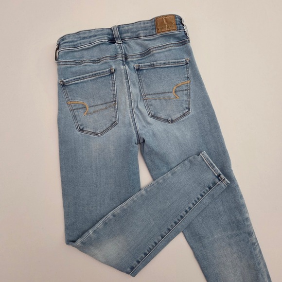 American Eagle Hi Rise Jegging Size 4 Short Next Level Stretch Jeans - Picture 1 of 12
